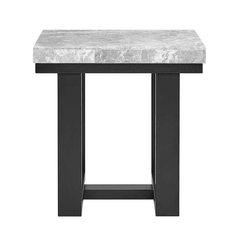 Mesa Auxiliar Ludlow con Cubierta de Mármol Gris