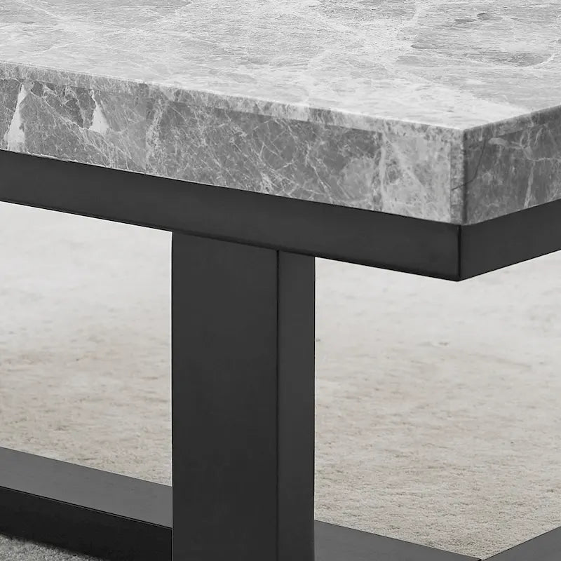 Mesa Auxiliar Ludlow con Cubierta de Mármol Gris