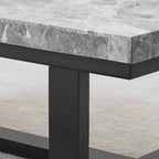 Mesa Auxiliar Ludlow con Cubierta de Mármol Gris