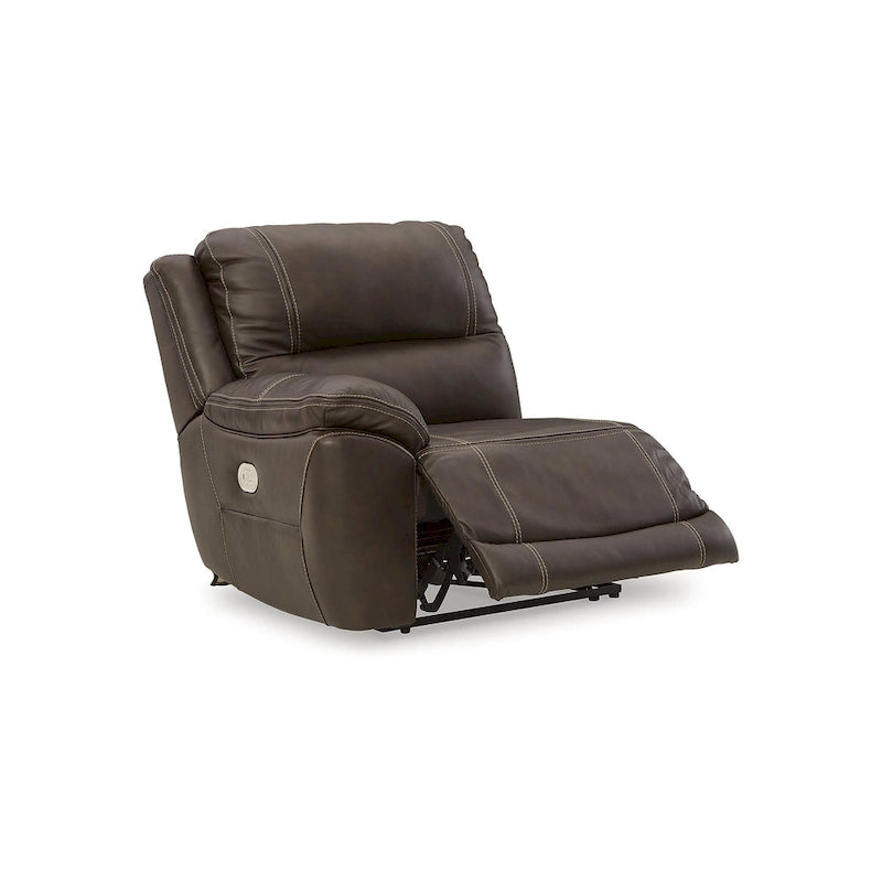 Sillón reclinable de cuero Drake de 34 pulgadas de ancho