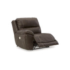 Sillón reclinable de cuero Drake de 34 pulgadas de ancho
