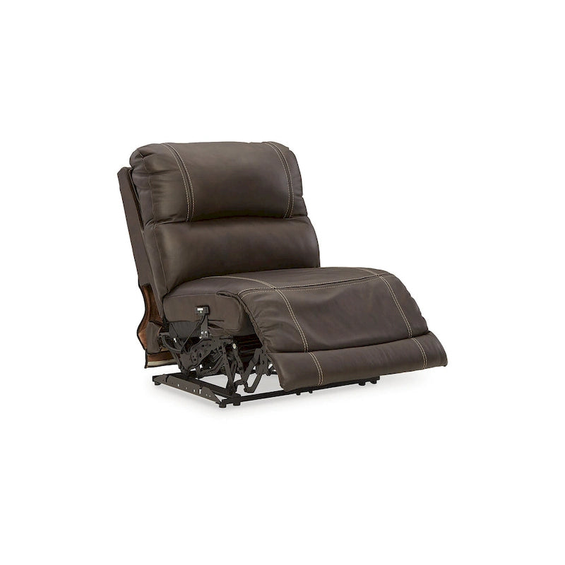 Sillón reclinable de cuero Drake de 34 pulgadas de ancho