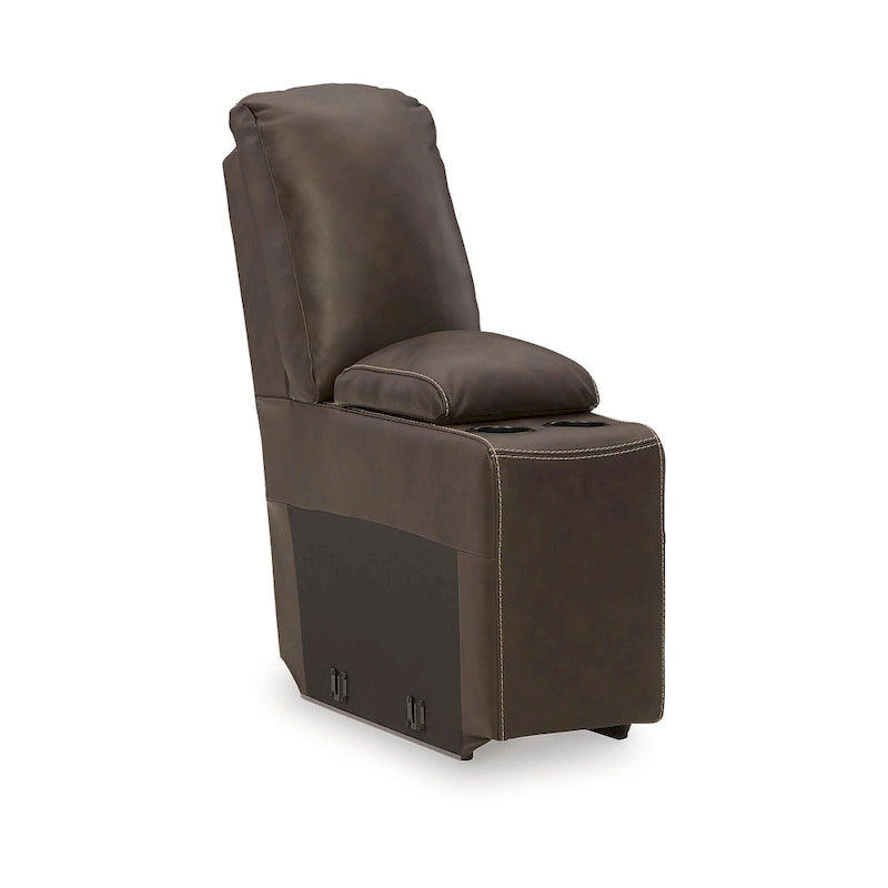 Sillón reclinable de cuero Drake de 34 pulgadas de ancho