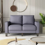 Sofá de tela beige para sala de estar moderna 2+3