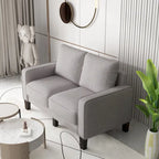 Sofá de tela beige para sala de estar moderna 2+3