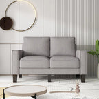 Sofá de tela beige para sala de estar moderna 2+3