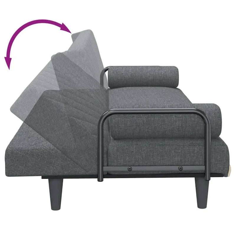 Sofá cama con reposabrazos Sofá sillón reclinable de tela - 80.7 x 35 x 27.6
