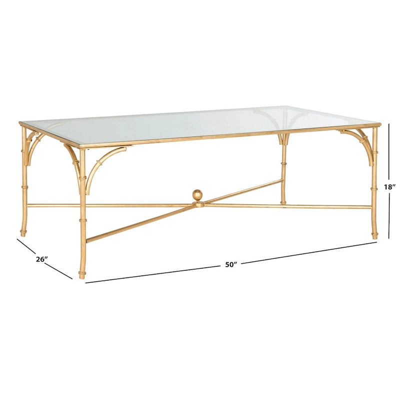Mesa de centro Telke Gold - 50 x 26 x 18 - 50Anchox26Profundox18Alto