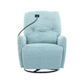 Sillón reclinable eléctrico giratorio de 270 grados con soporte para teléfono