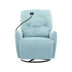 Sillón reclinable eléctrico giratorio de 270 grados con soporte para teléfono