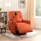 Sillón reclinable eléctrico giratorio de 270 grados con soporte para teléfono