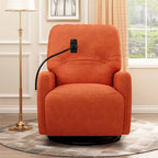 Sillón reclinable eléctrico giratorio de 270 grados con soporte para teléfono