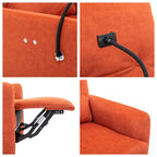 Sillón reclinable eléctrico giratorio de 270 grados con soporte para teléfono