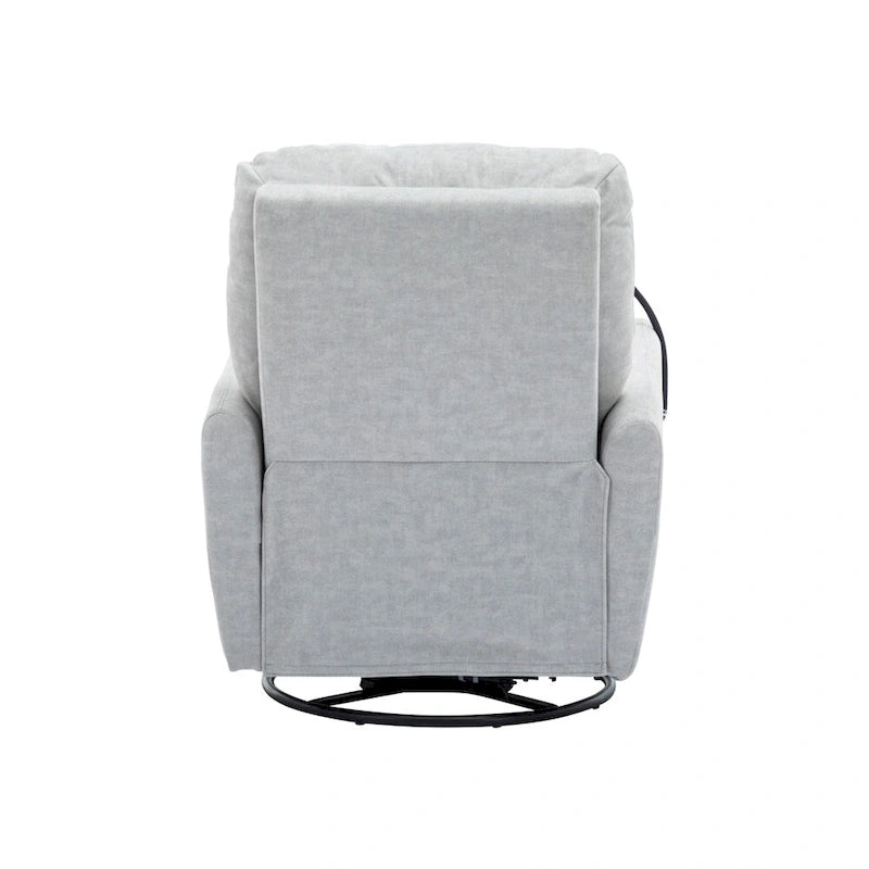 Sillón reclinable eléctrico giratorio de 270 grados con soporte para teléfono