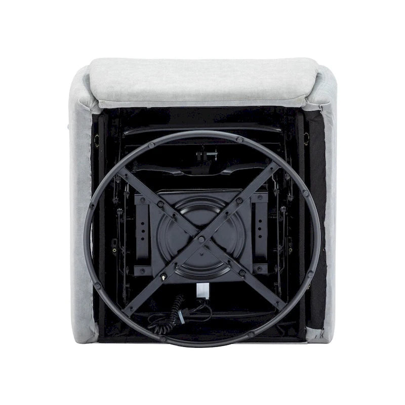 Sillón reclinable eléctrico giratorio de 270 grados con soporte para teléfono