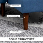 Sofá seccional de tela con sofá cama reversible, sofá seccional moderno en forma de L con cojines, patas de madera